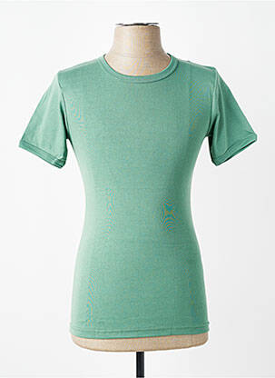 Tricou țesătură jersey mâneci scurte verde JET bărbat