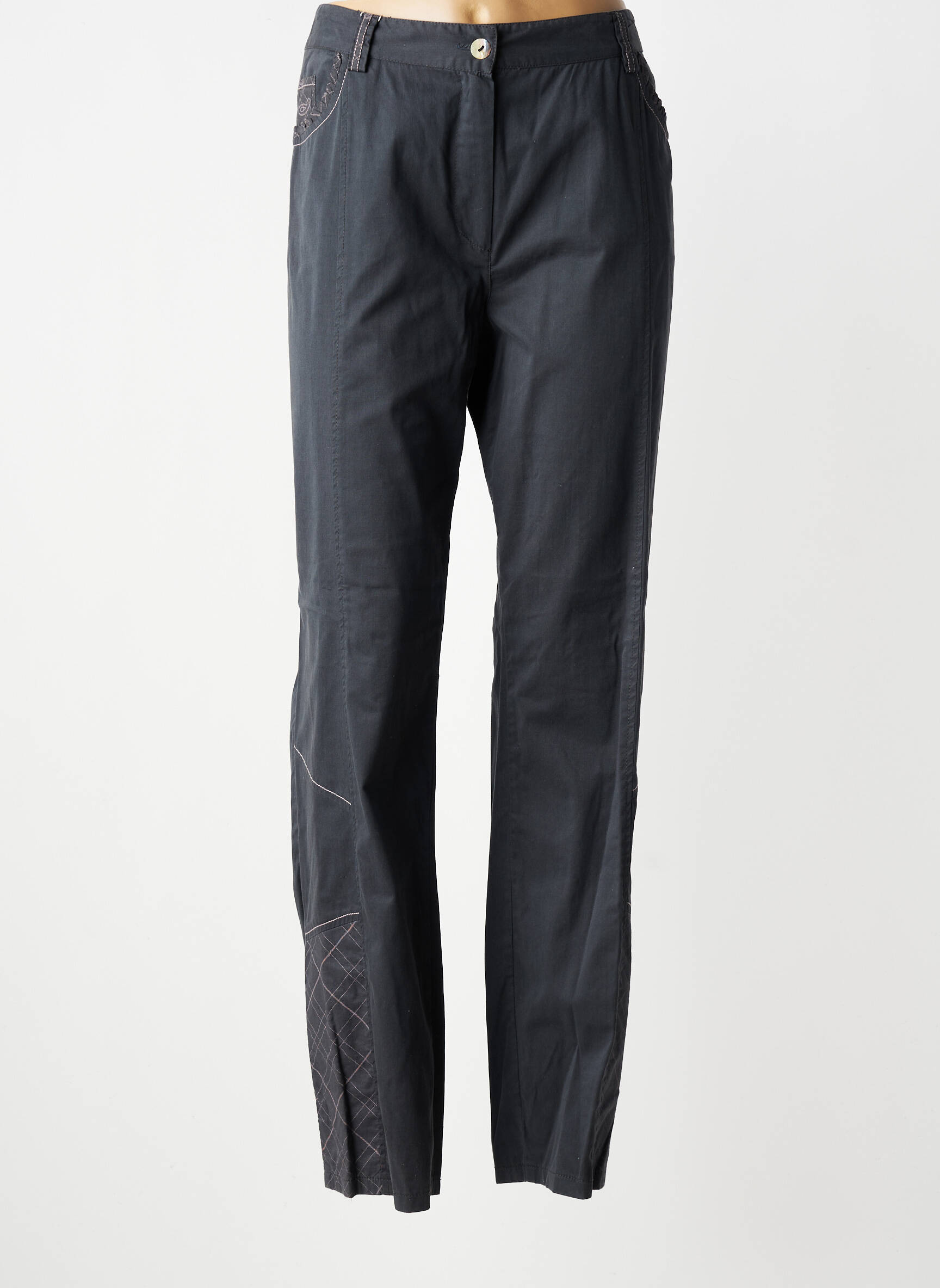 Pantalon drept elasticitate mărime normală gri JAC JAC femeie