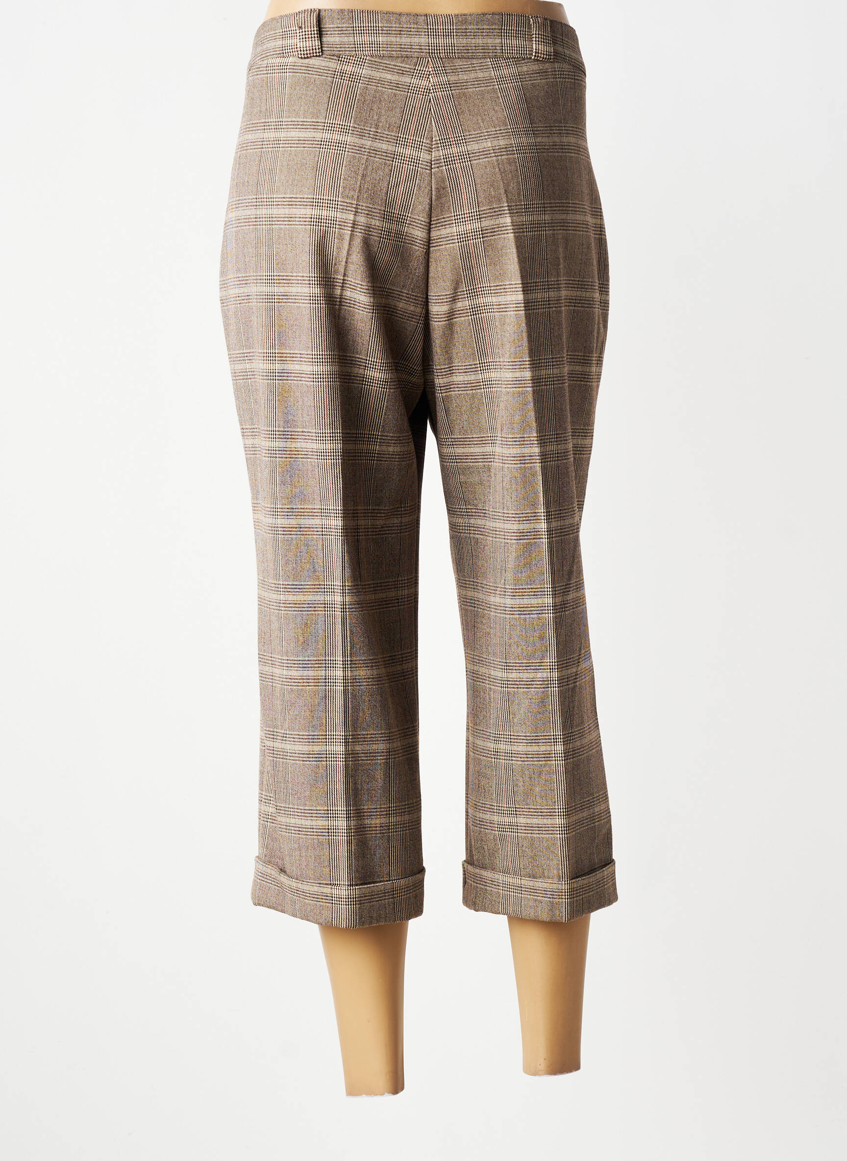 Pantalon trei sferturi elasticitate mărime normală maro LUCCHINI femeie