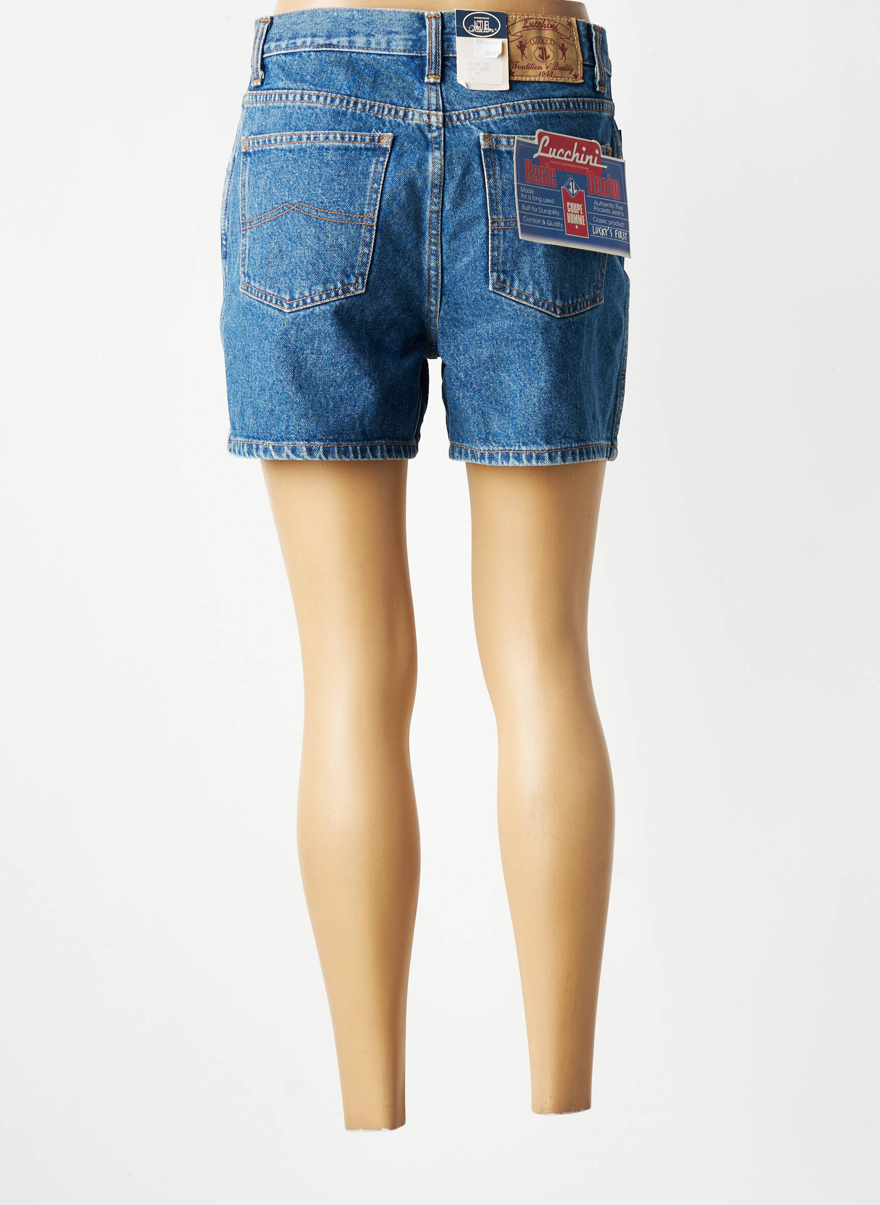 Șort țesătură denim mărime normală albastru LUCCHINI femeie