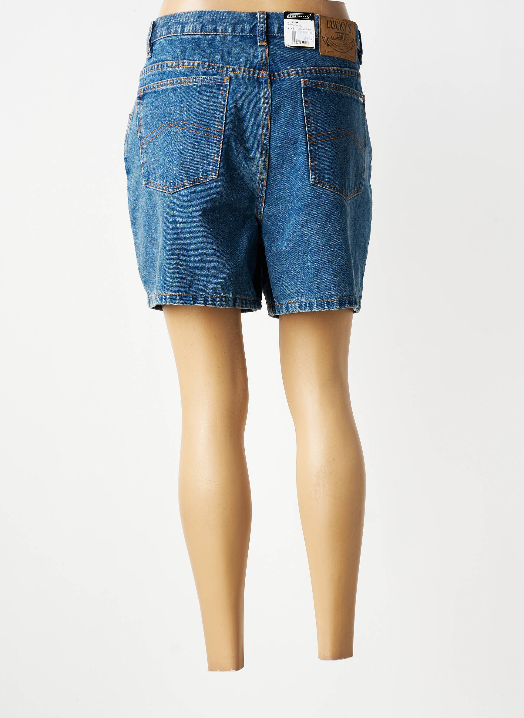 Șort țesătură denim mărime normală albastru LUCKY femeie