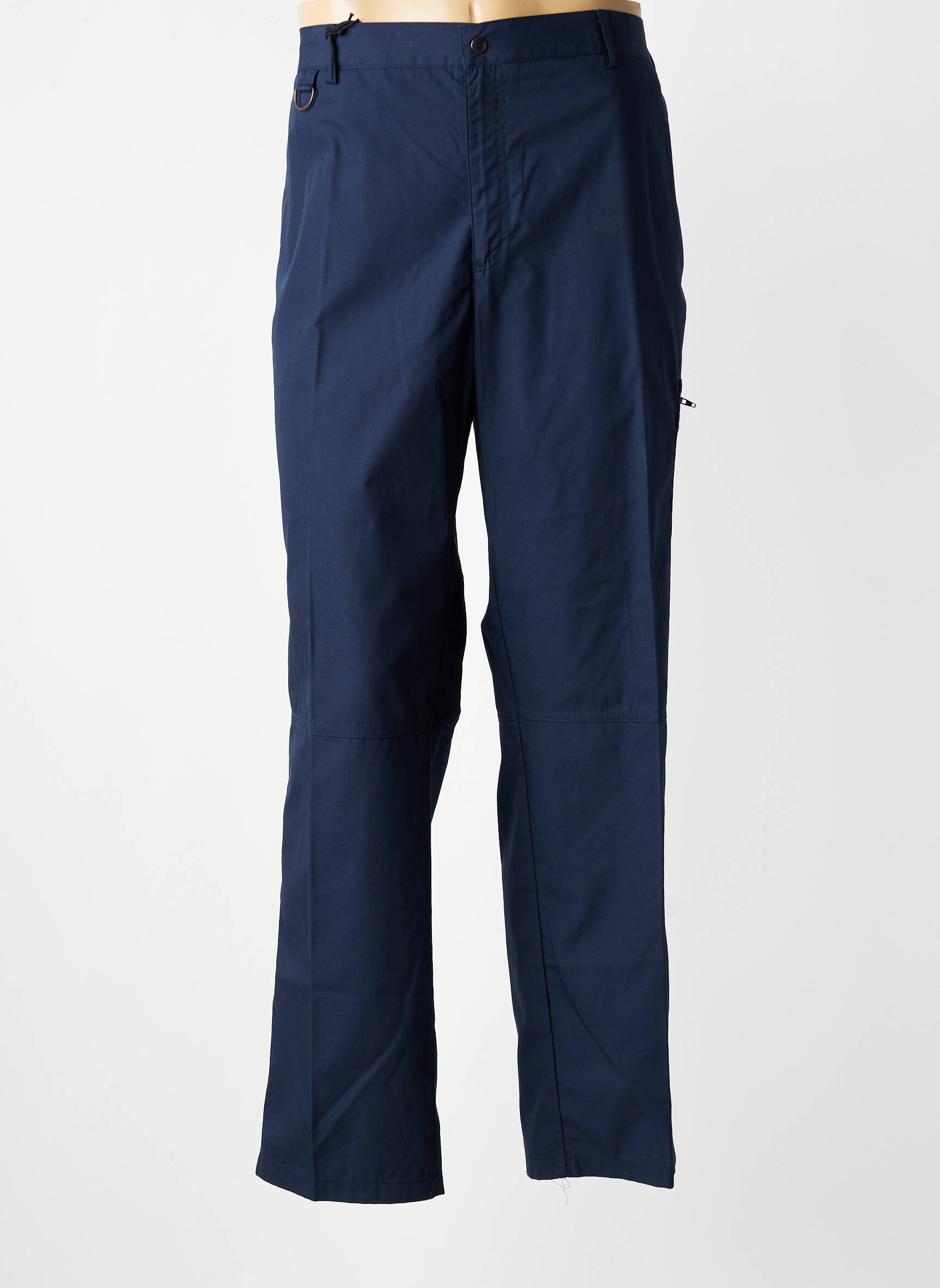Pantalon drept țesătură poplin mărime normală albastru PIERRE D'ARLANC bărbat