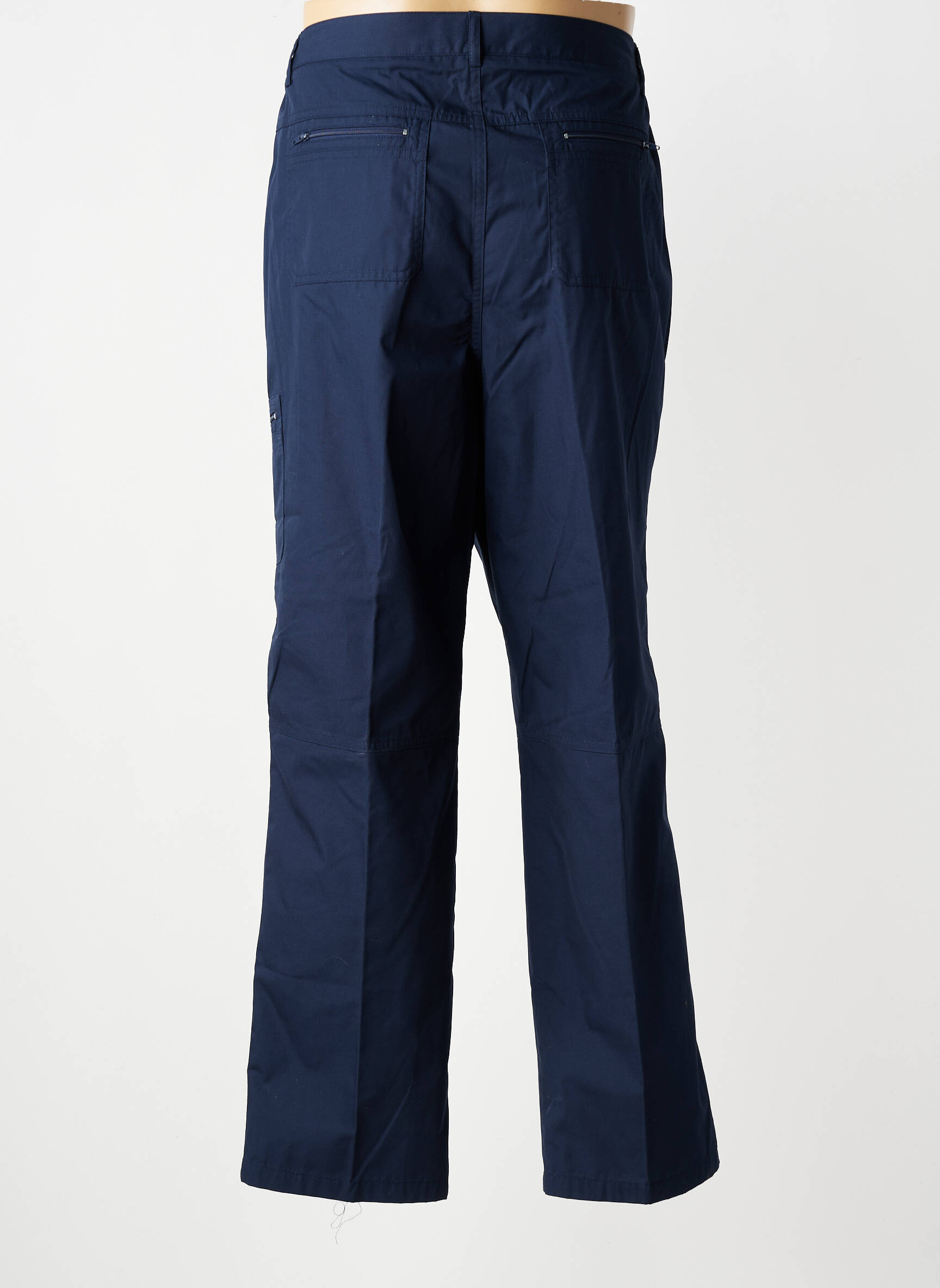 Pantalon drept țesătură poplin mărime normală albastru PIERRE D'ARLANC bărbat