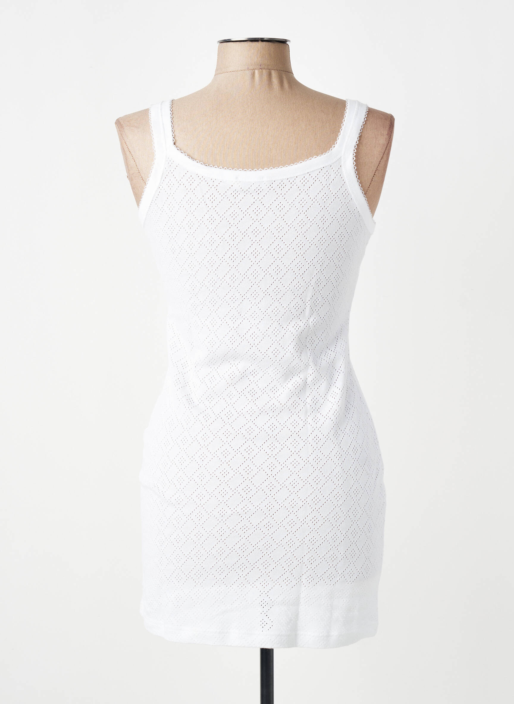 Jupon/fond de rochie croială cambrată alb ARMOR LUX femeie