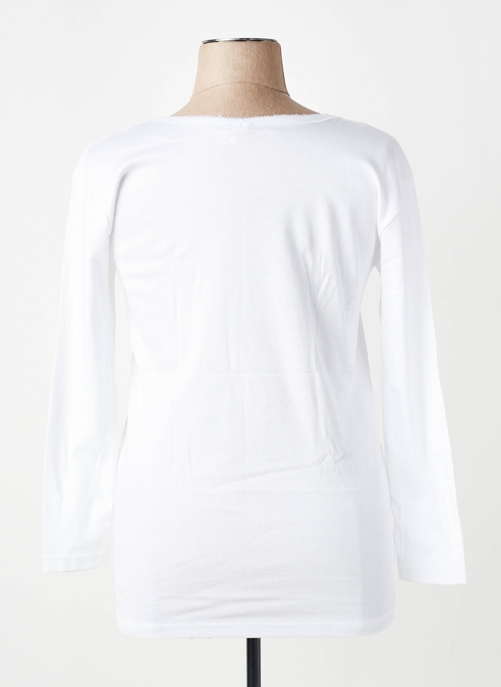 Tricou mâneci lungi mâneci lungi alb JET femeie