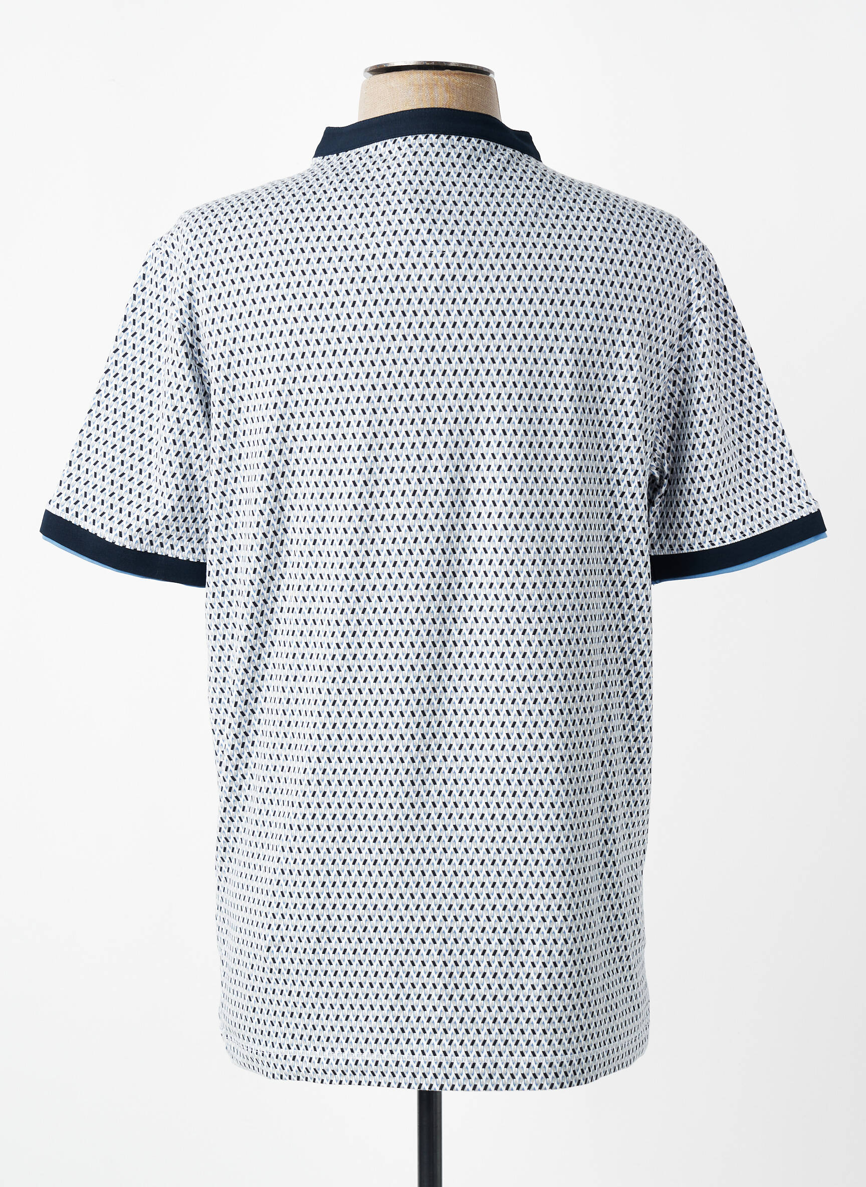 Tricou elasticitate mâneci scurte albastru COFOX bărbat