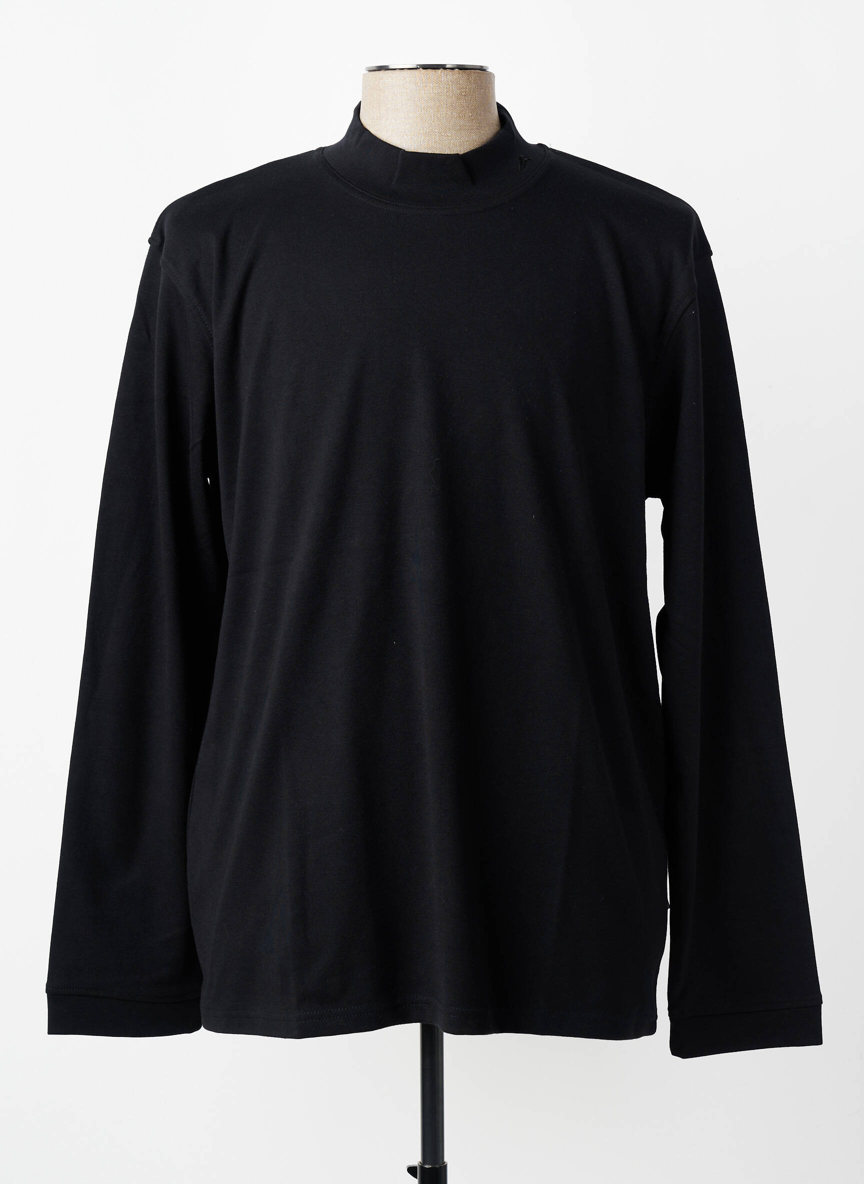 Tricou croială dreaptă mâneci lungi negru CBK bărbat