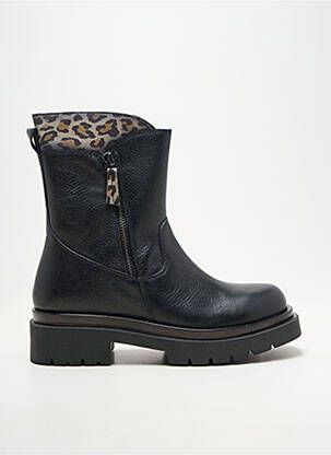 Botine/ghete material neted toc de 4 la 6 cm negru ALISA BIANCHINI femeie