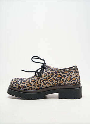 Derby-uri material neted toc de 4 la 6 cm bej ALISA BIANCHINI femeie