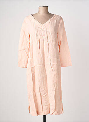 Rochie midi mâneci 3/4 mâneci 3/4 roz COUTURIST femeie