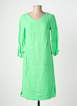 Rochie midi mâneci 3/4 mâneci 3/4 verde COUTURIST femeie