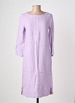 Rochie midi mâneci 3/4 mâneci 3/4 violet COUTURIST femeie