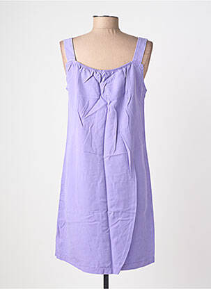 Rochie scurtă croială cambrată bretele subțiri violet COUTURIST femeie