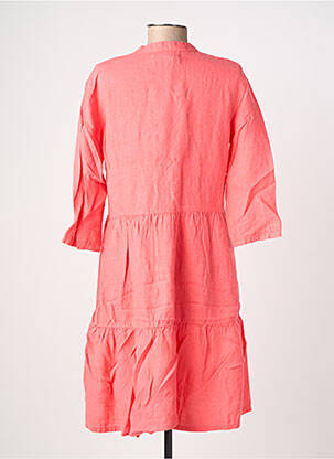 Rochie midi mâneci 3/4 mâneci 3/4 roz COUTURIST femeie