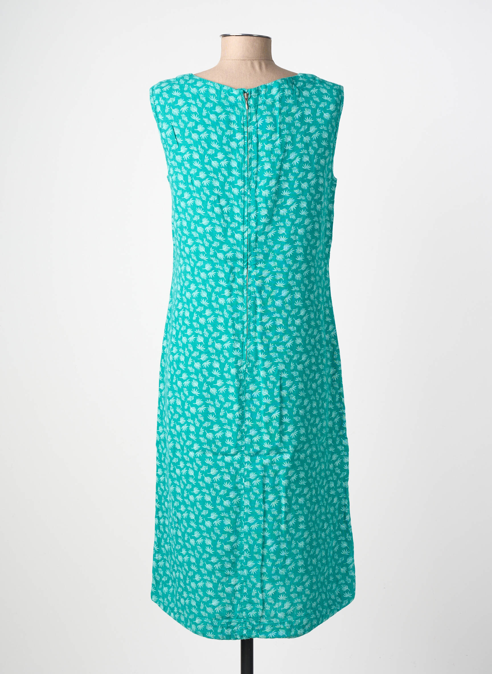 Rochie midi fără mâneci fără mâneci verde COUTURIST femeie