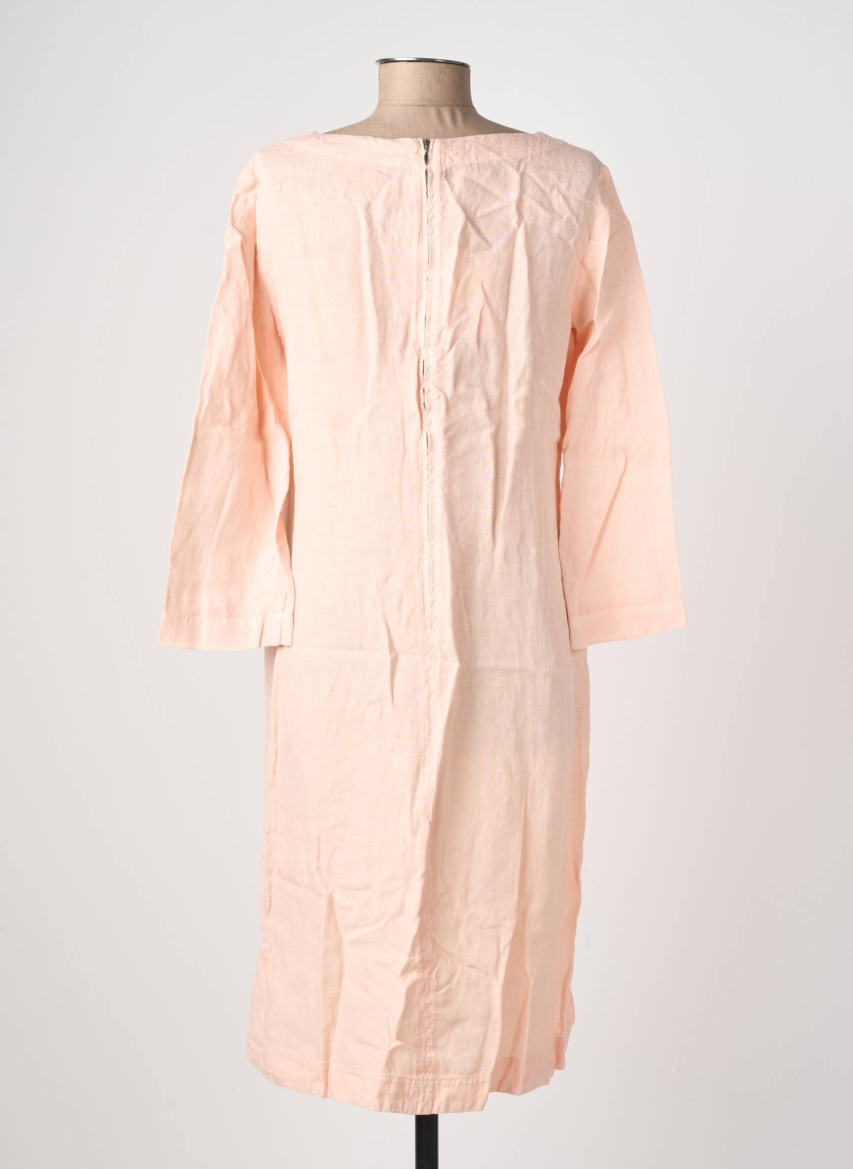 Rochie midi mâneci 3/4 mâneci 3/4 roz COUTURIST femeie