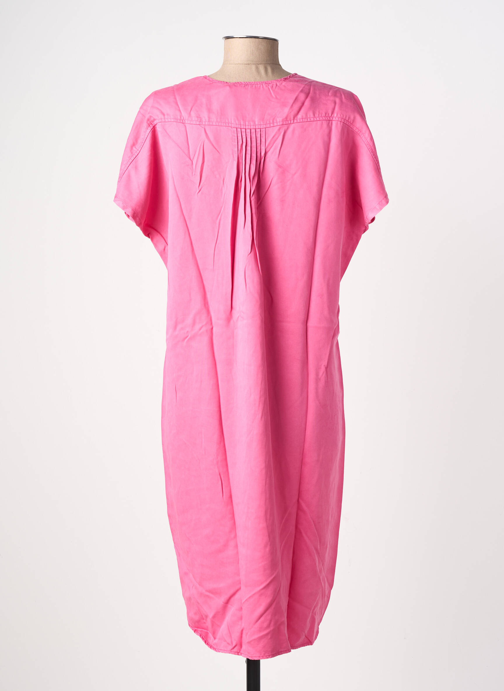 Rochie midi mâneci scurte mâneci scurte roz COUTURIST femeie