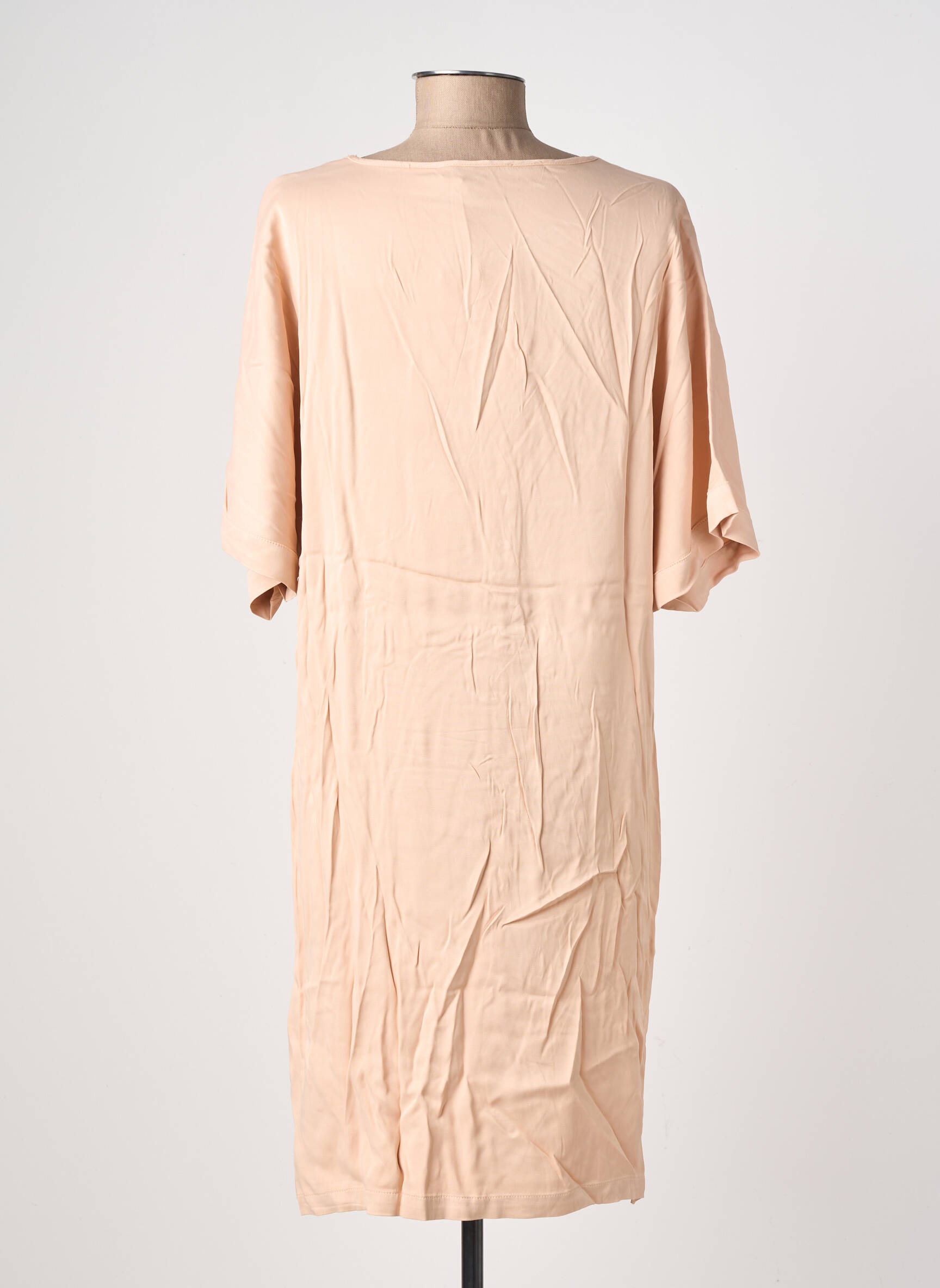 Rochie midi mâneci scurte mâneci scurte roz COUTURIST femeie
