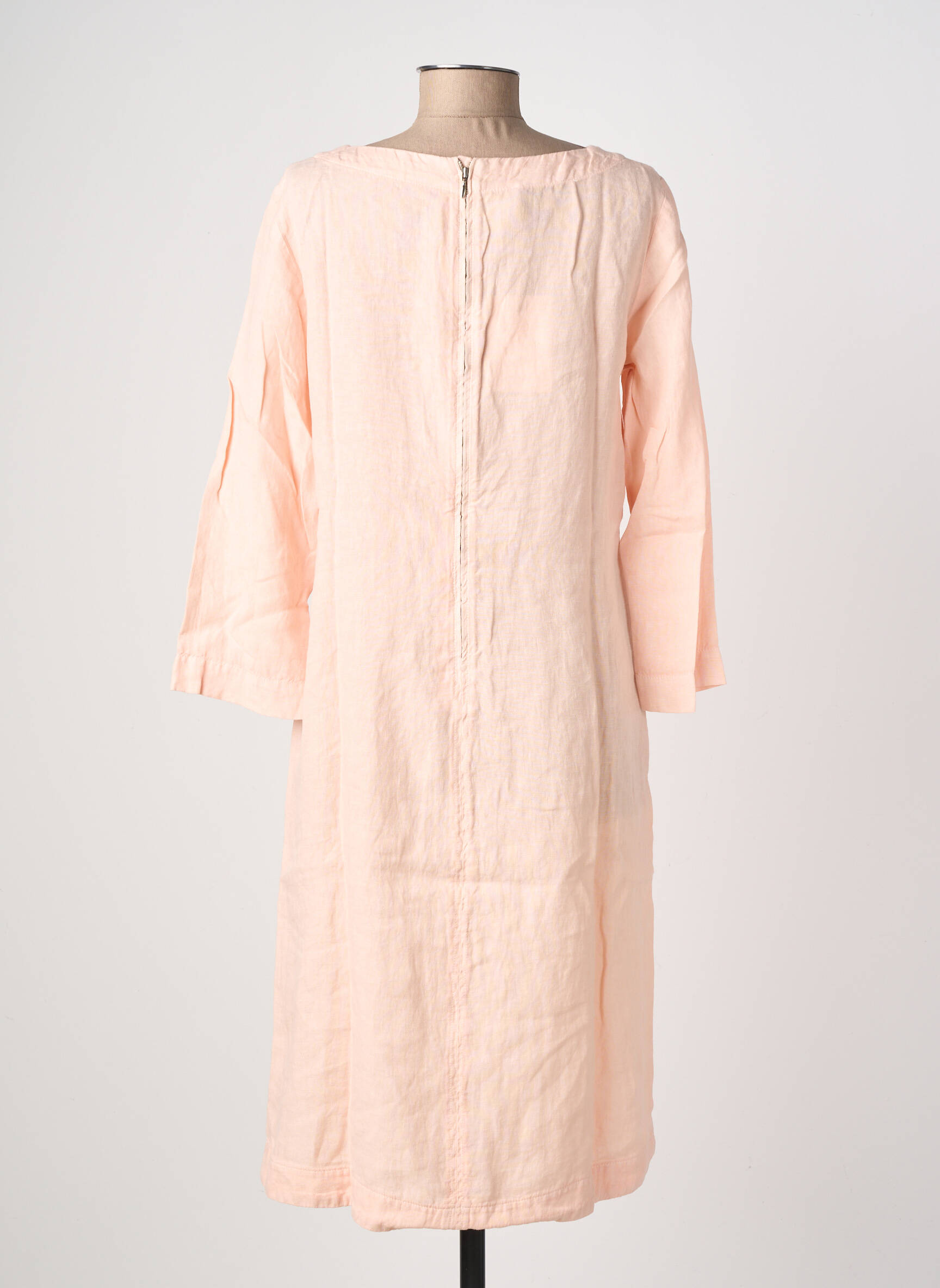 Rochie midi mâneci 3/4 mâneci 3/4 roz COUTURIST femeie