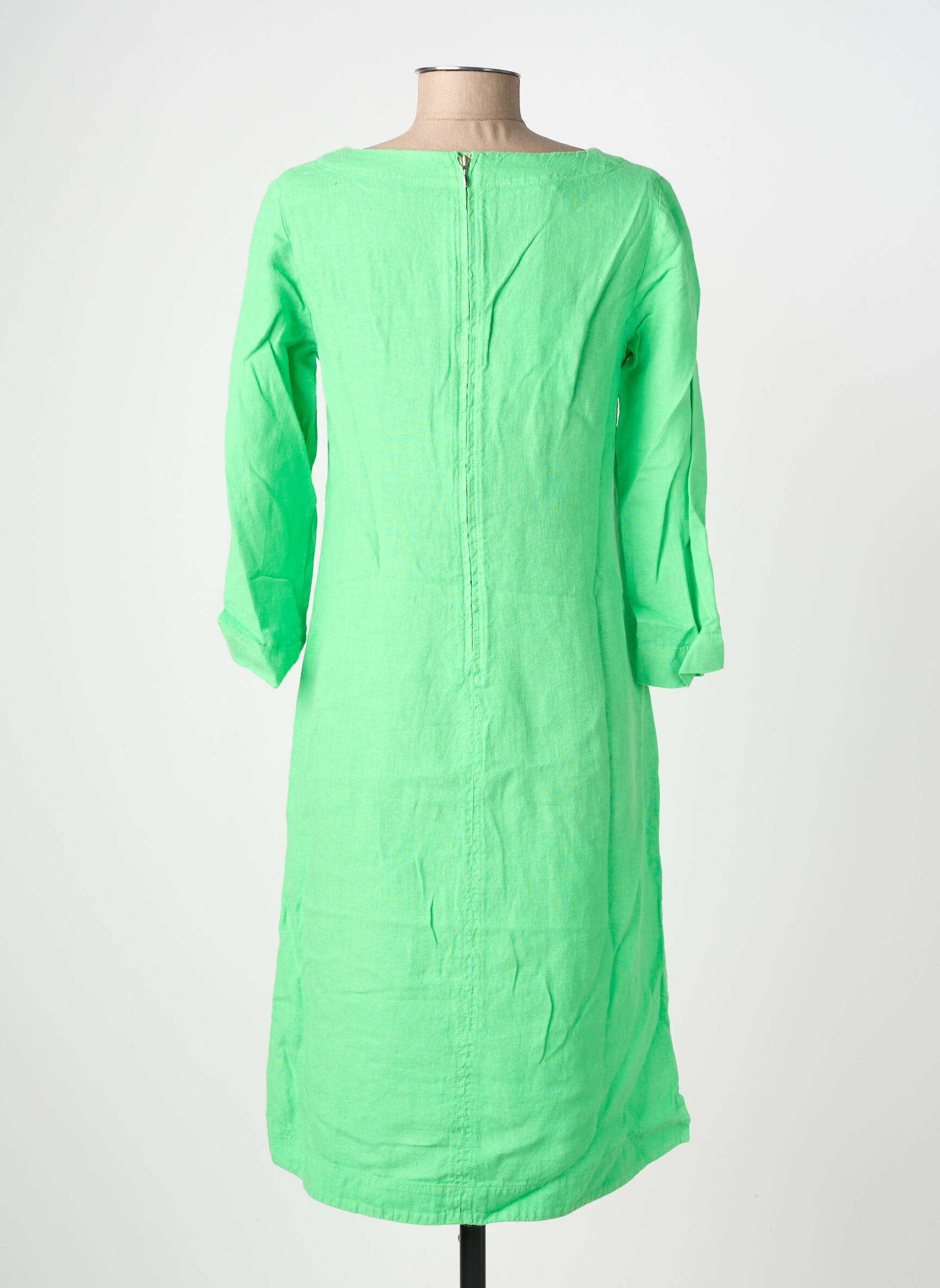 Rochie midi mâneci 3/4 mâneci 3/4 verde COUTURIST femeie