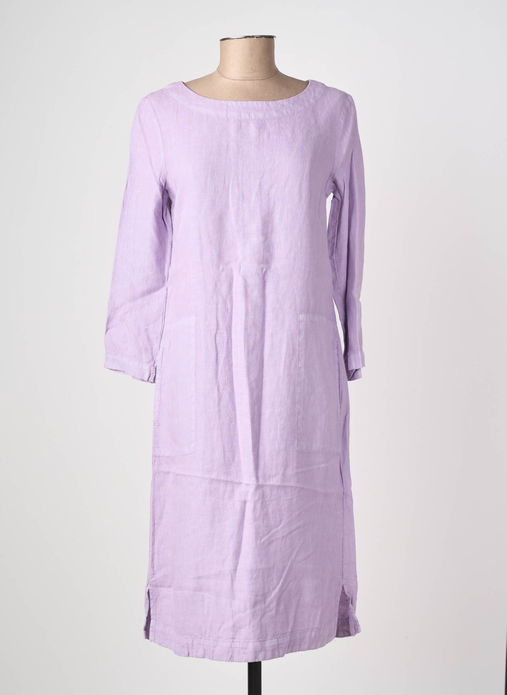 Rochie midi mâneci 3/4 mâneci 3/4 violet COUTURIST femeie