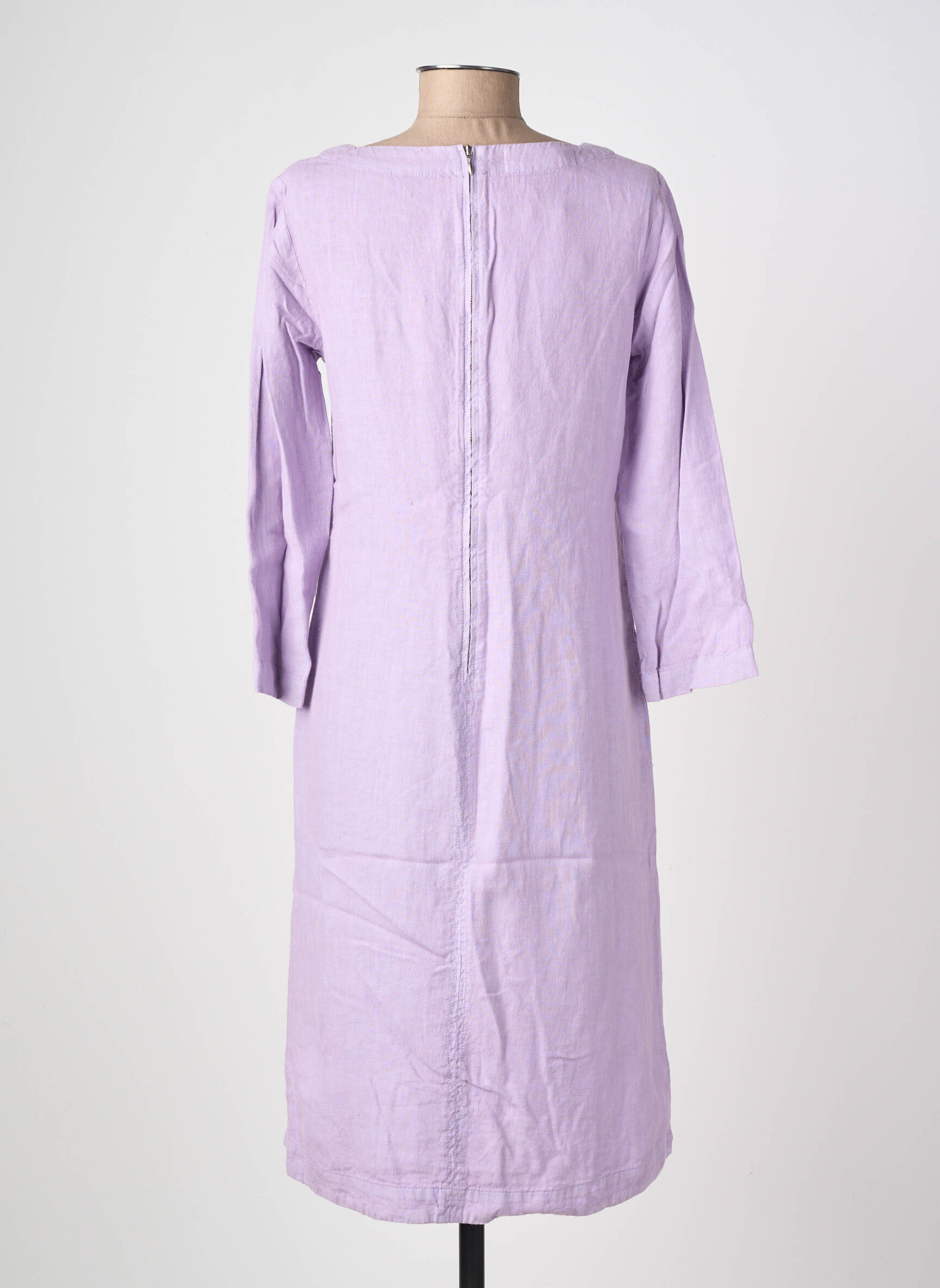 Rochie midi mâneci 3/4 mâneci 3/4 violet COUTURIST femeie