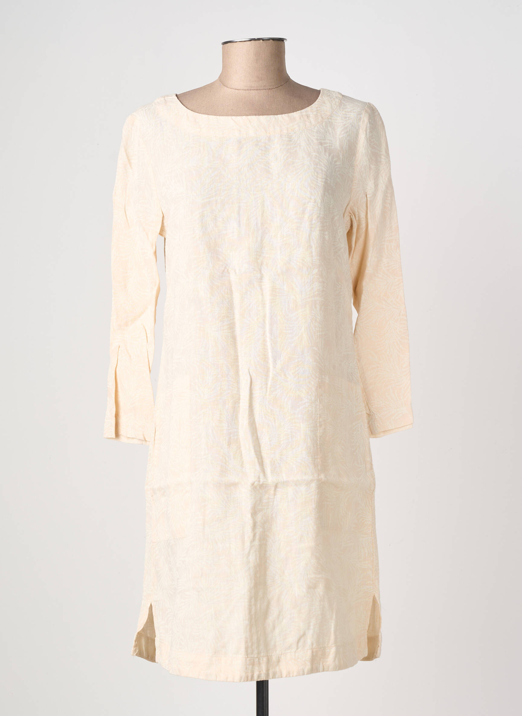 Rochie scurtă mâneci 3/4 mâneci 3/4 bej COUTURIST femeie