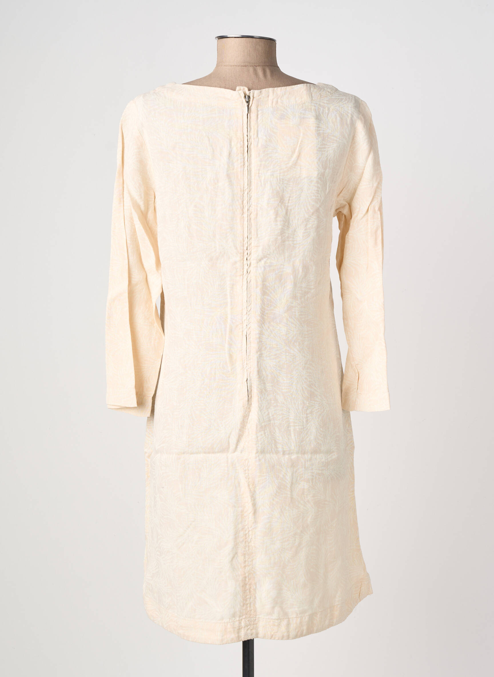 Rochie scurtă mâneci 3/4 mâneci 3/4 bej COUTURIST femeie
