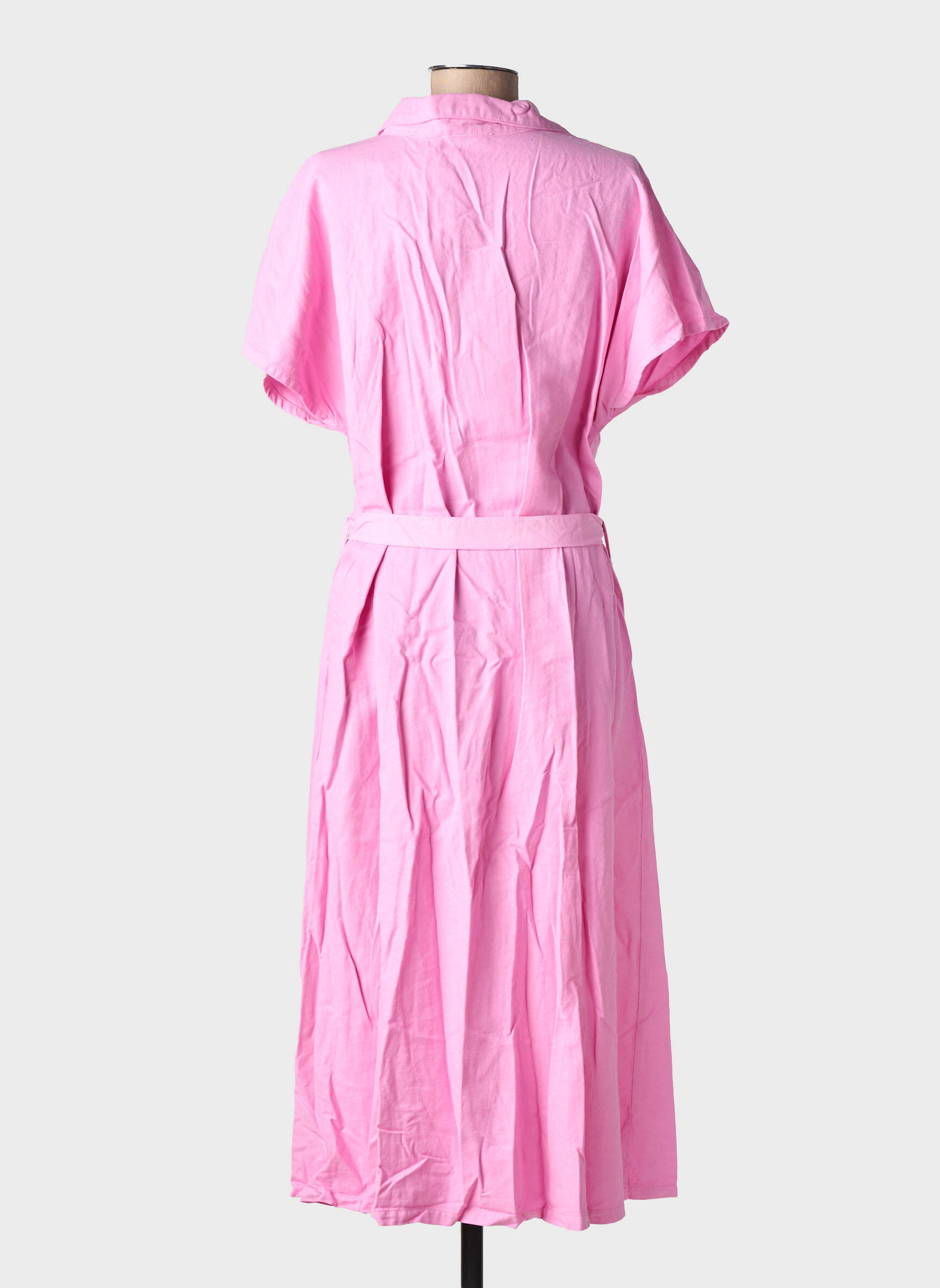 Rochie lungă mâneci scurte mâneci scurte roz COUTURIST femeie
