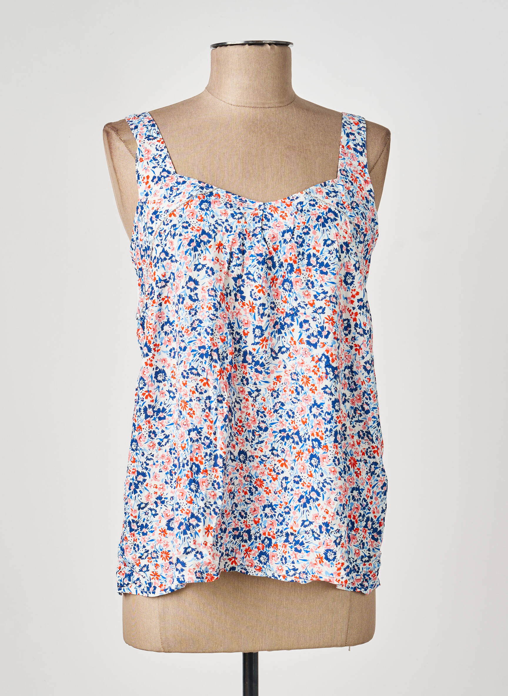 Top croială fluidă fără mâneci albastru DENIM &DRESS femeie