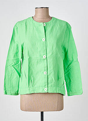 Jachete casual guler rotund verde COUTURIST femeie