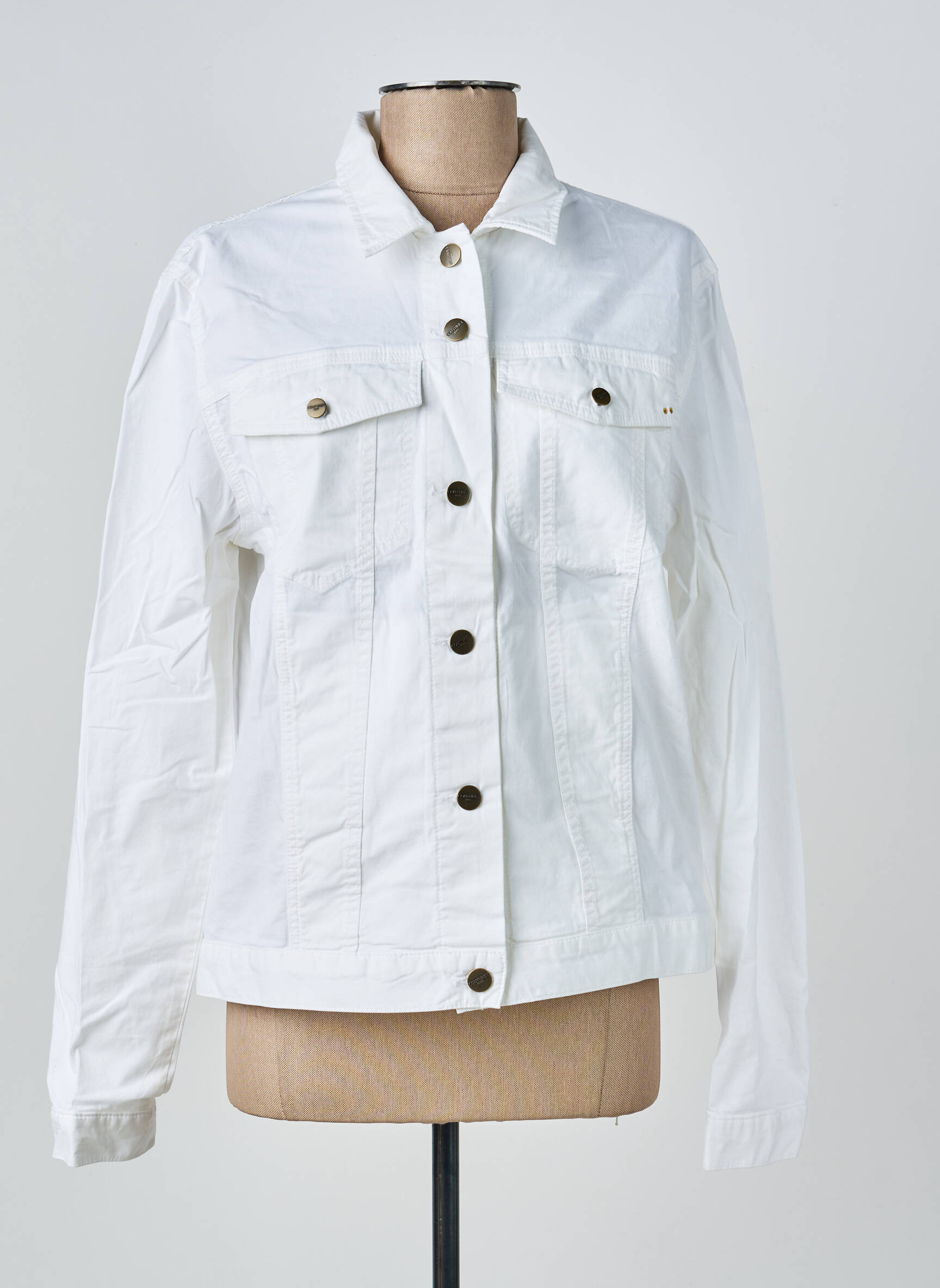Jachete casual buzunare alb COUTURIST femeie
