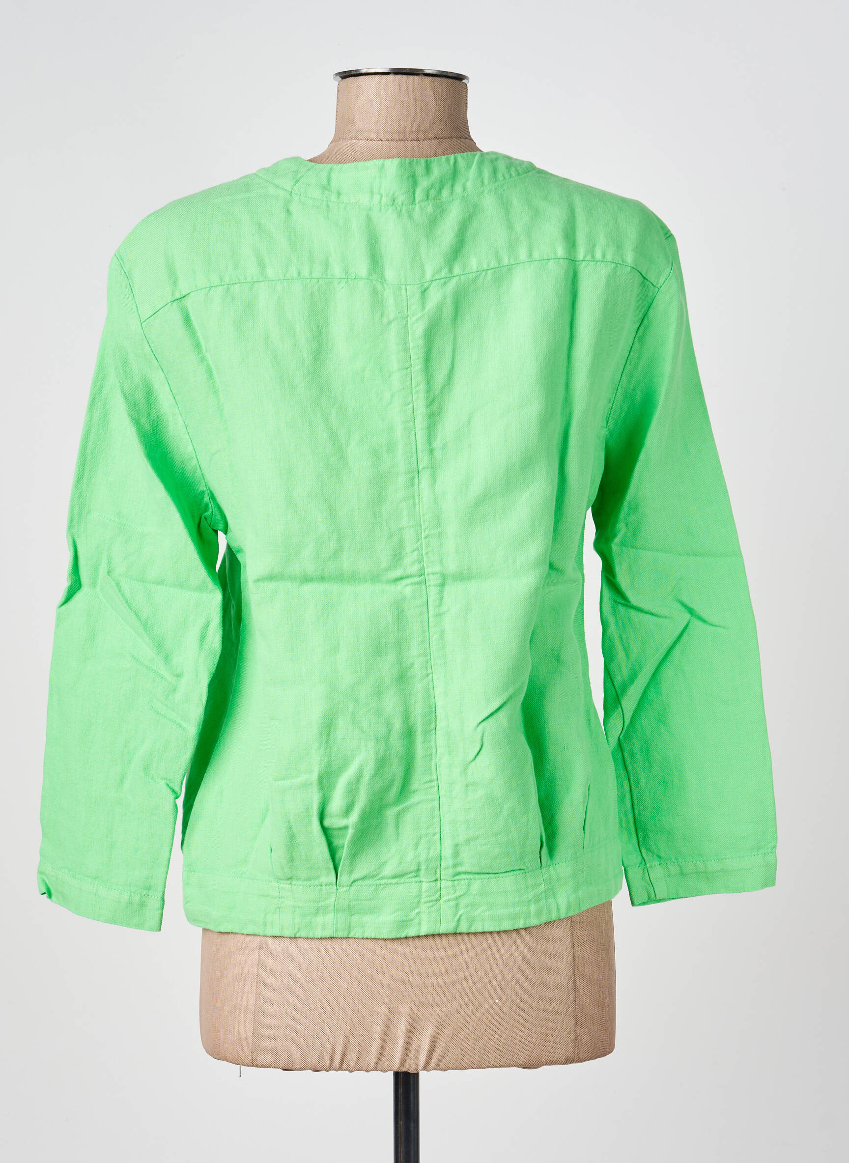 Jachete casual guler rotund verde COUTURIST femeie