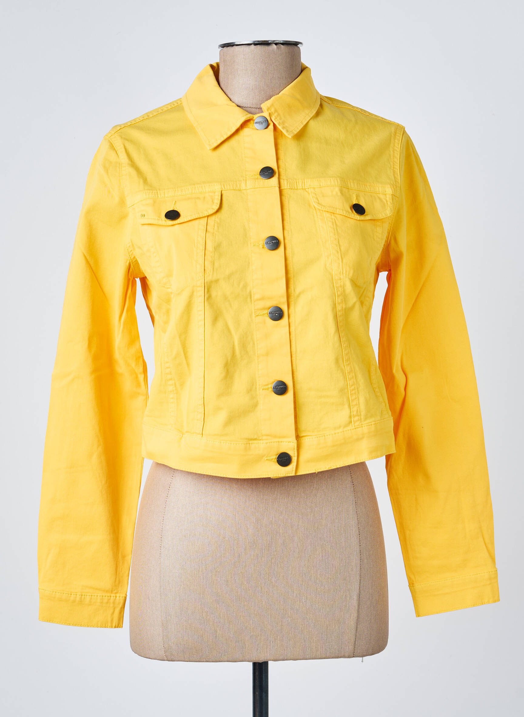 Jachete casual buzunare galben COUTURIST femeie