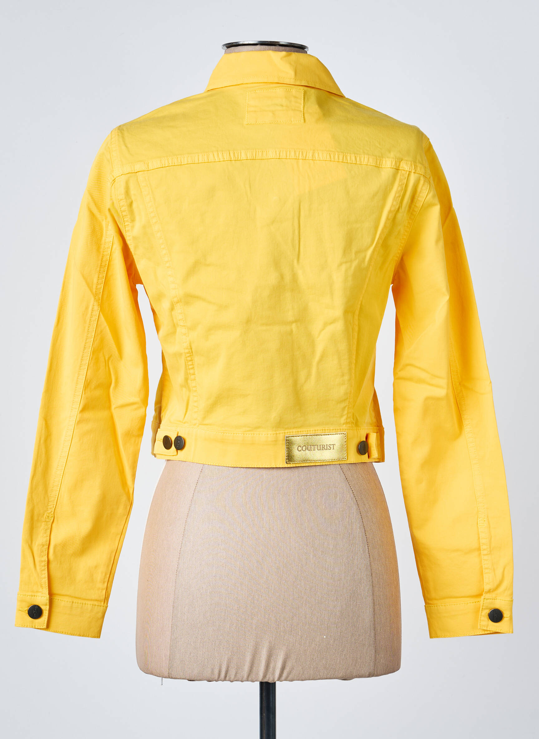 Jachete casual buzunare galben COUTURIST femeie