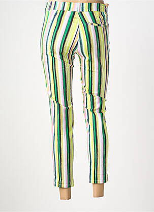 Pantalon 7/8 talie cu cleme mărime normală verde COUTURIST femeie