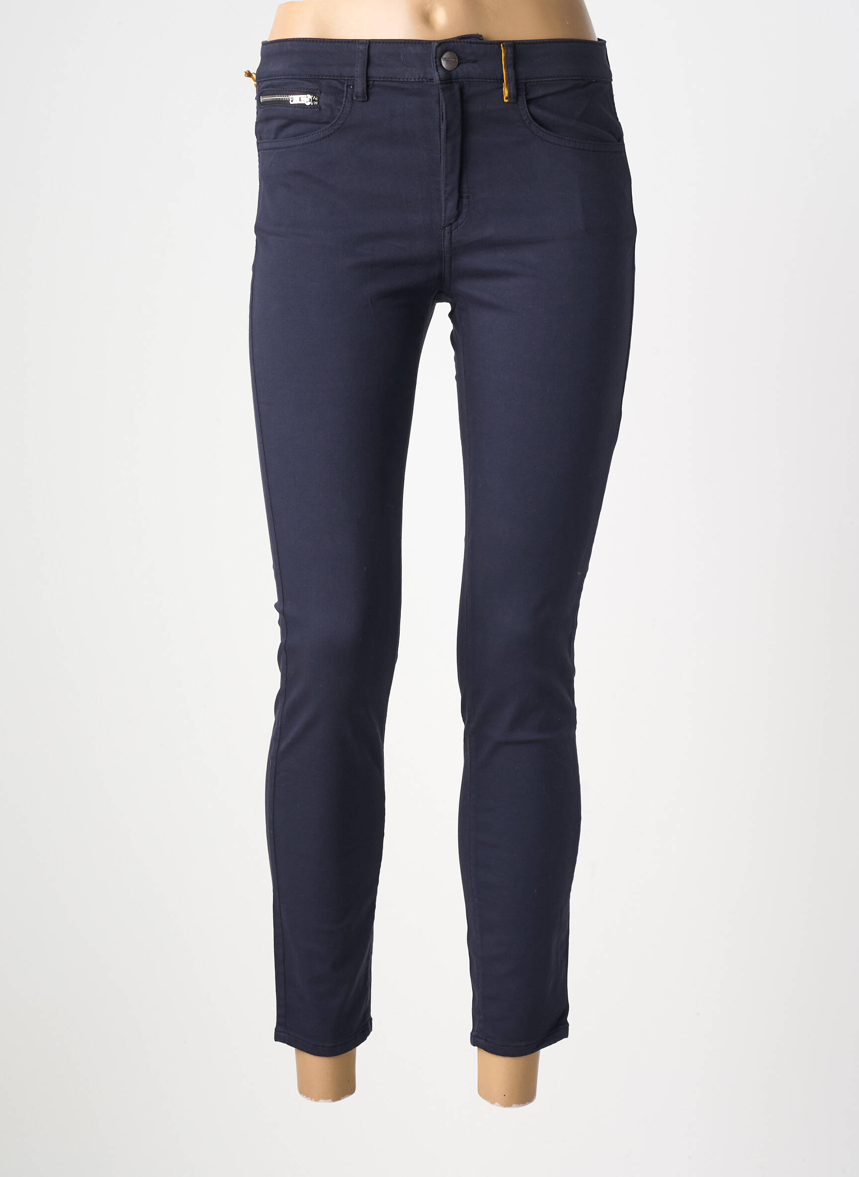 Pantalon 7/8 elasticitate mărime normală albastru COUTURIST femeie