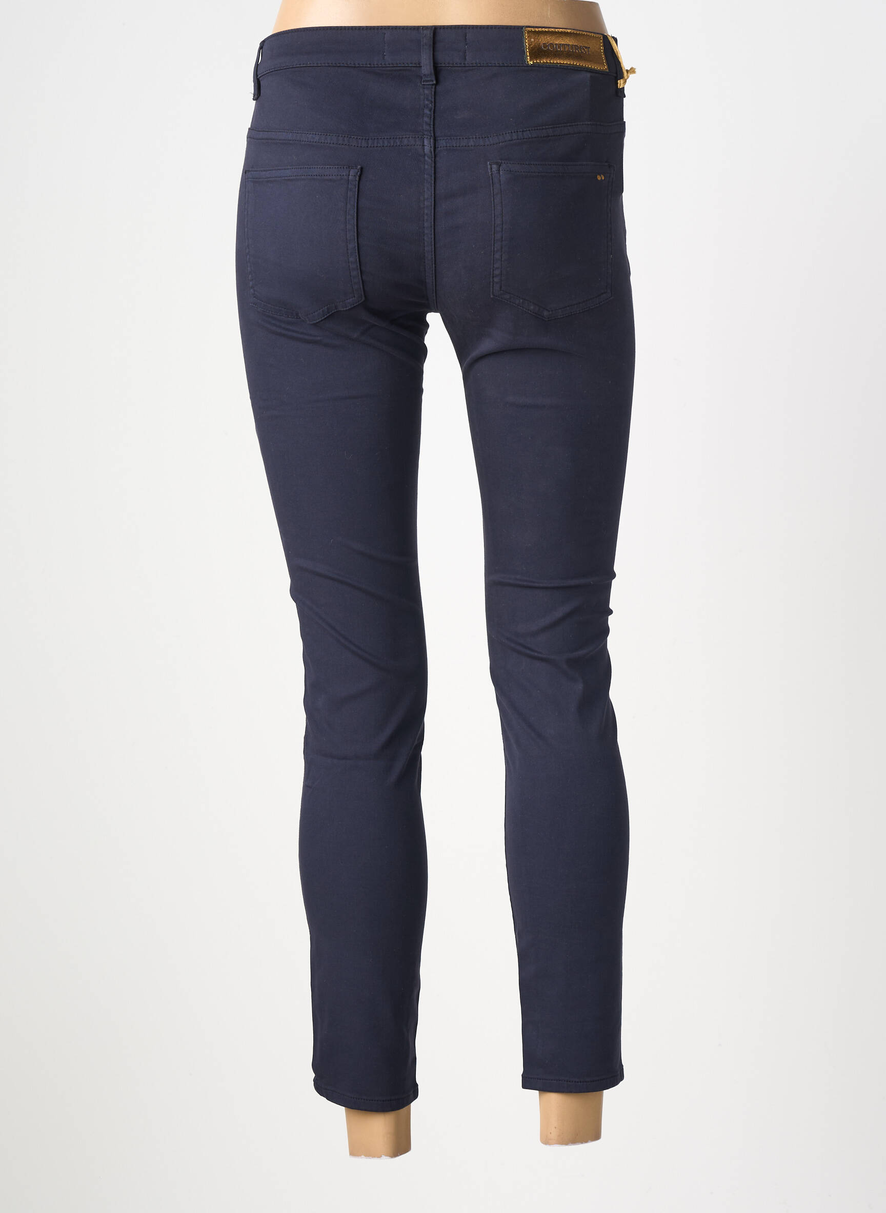Pantalon 7/8 elasticitate mărime normală albastru COUTURIST femeie