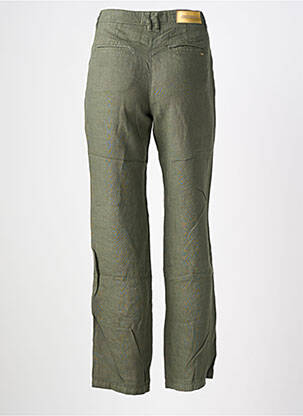 Pantalon drept țesătură crep mărime normală verde COUTURIST femeie
