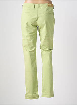 Pantalon chino țesătură poplin mărime normală verde COUTURIST femeie
