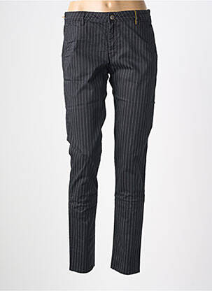 Pantalon chino elasticitate talie joasă negru COUTURIST femeie