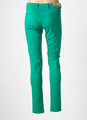 Pantalon chino țesătură poplin mărime normală verde COUTURIST femeie