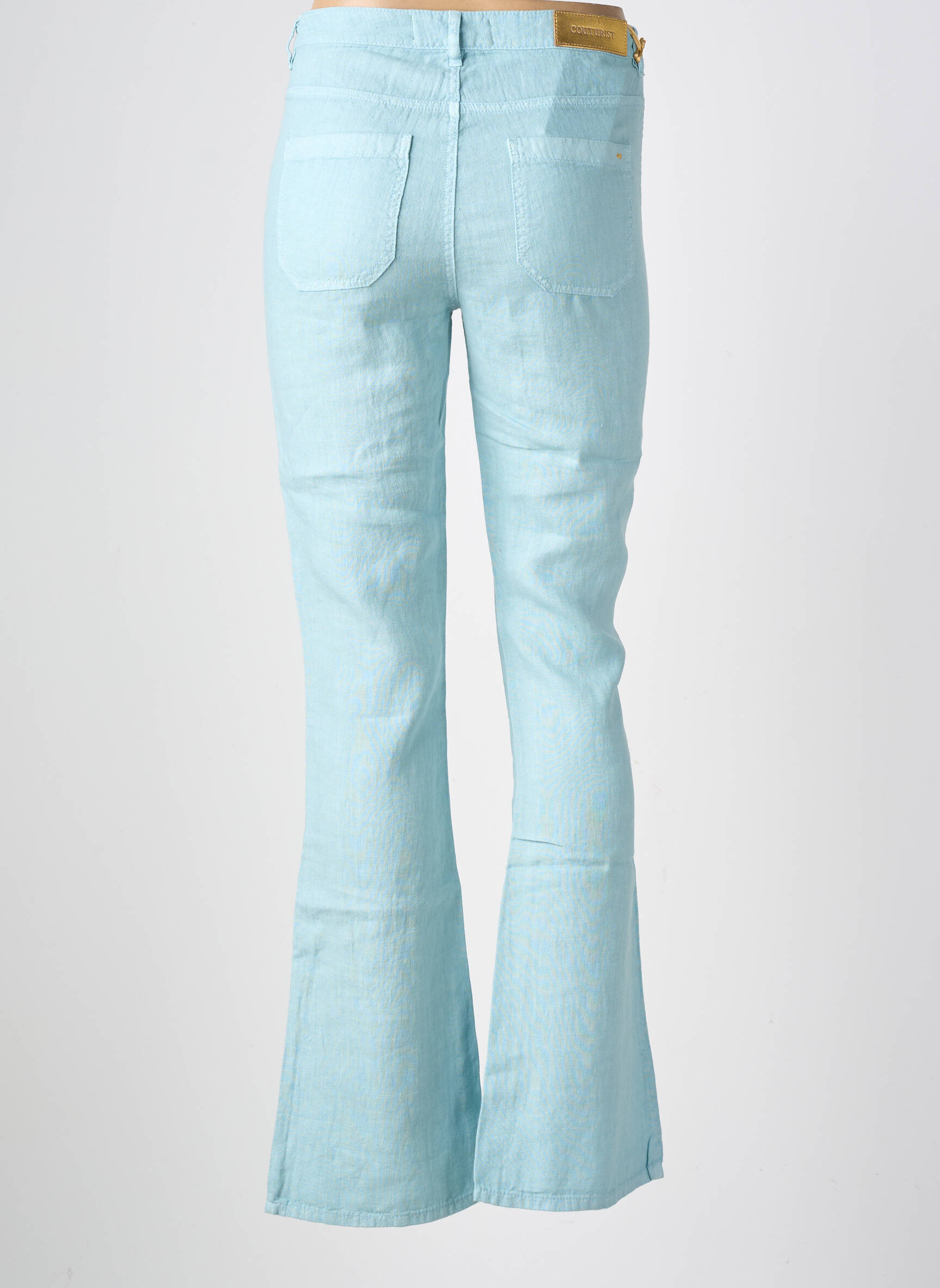Pantalon evazat albastru COUTURIST femeie