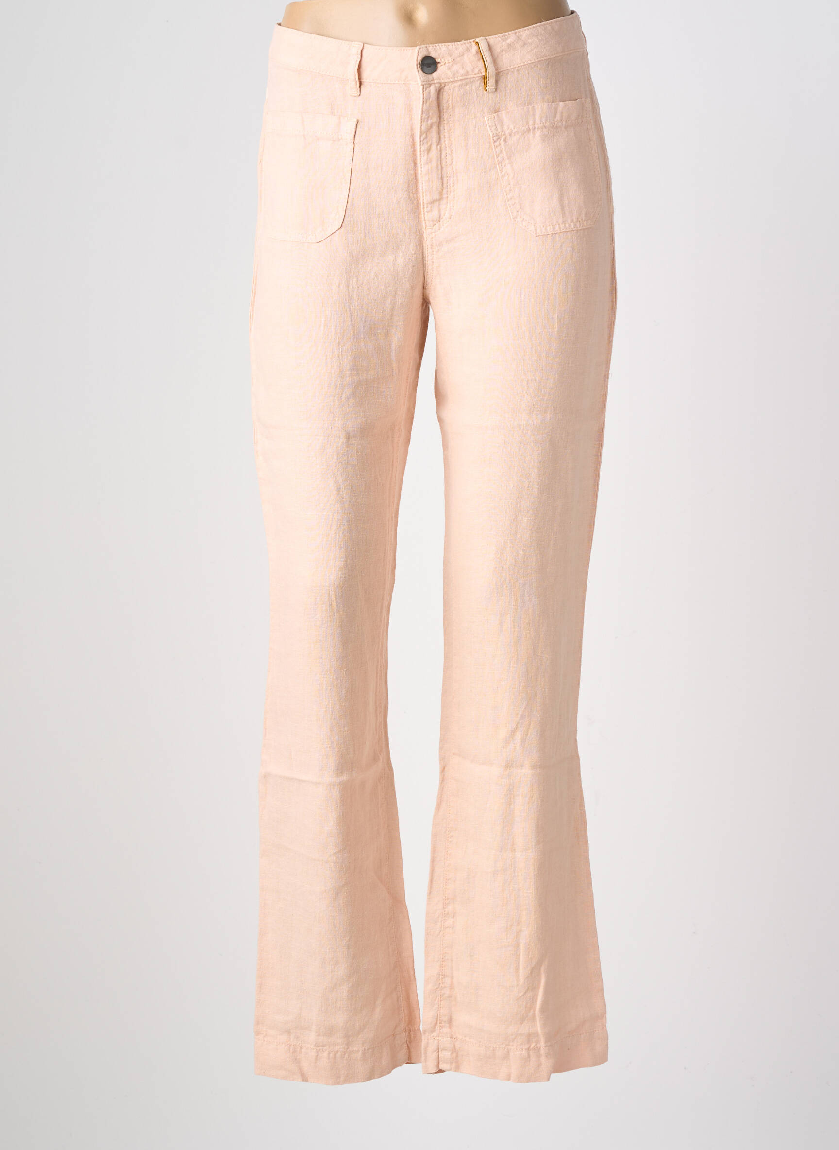 Pantalon evazat portocalie COUTURIST femeie