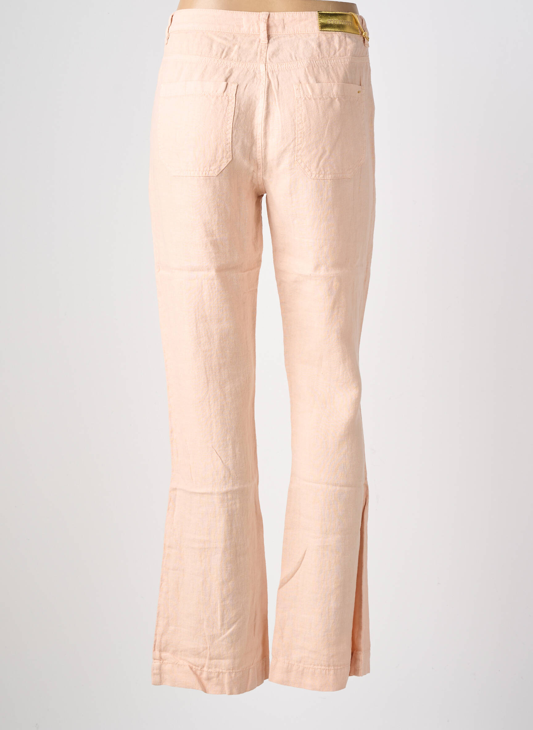 Pantalon evazat portocalie COUTURIST femeie