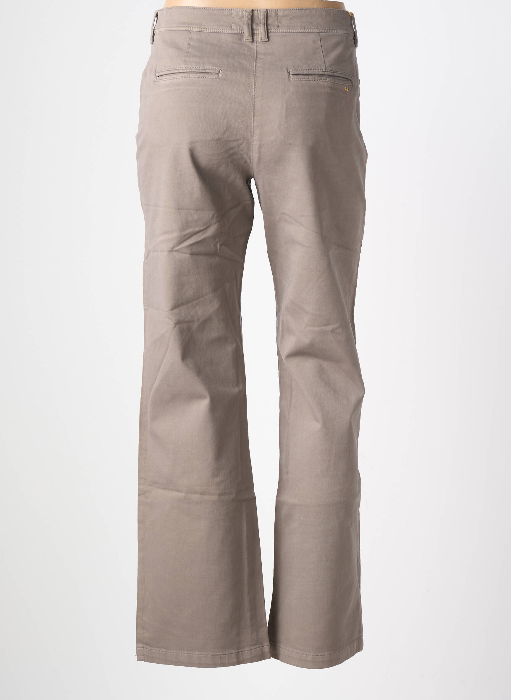 Pantalon drept țesătură poplin mărime normală gri COUTURIST femeie