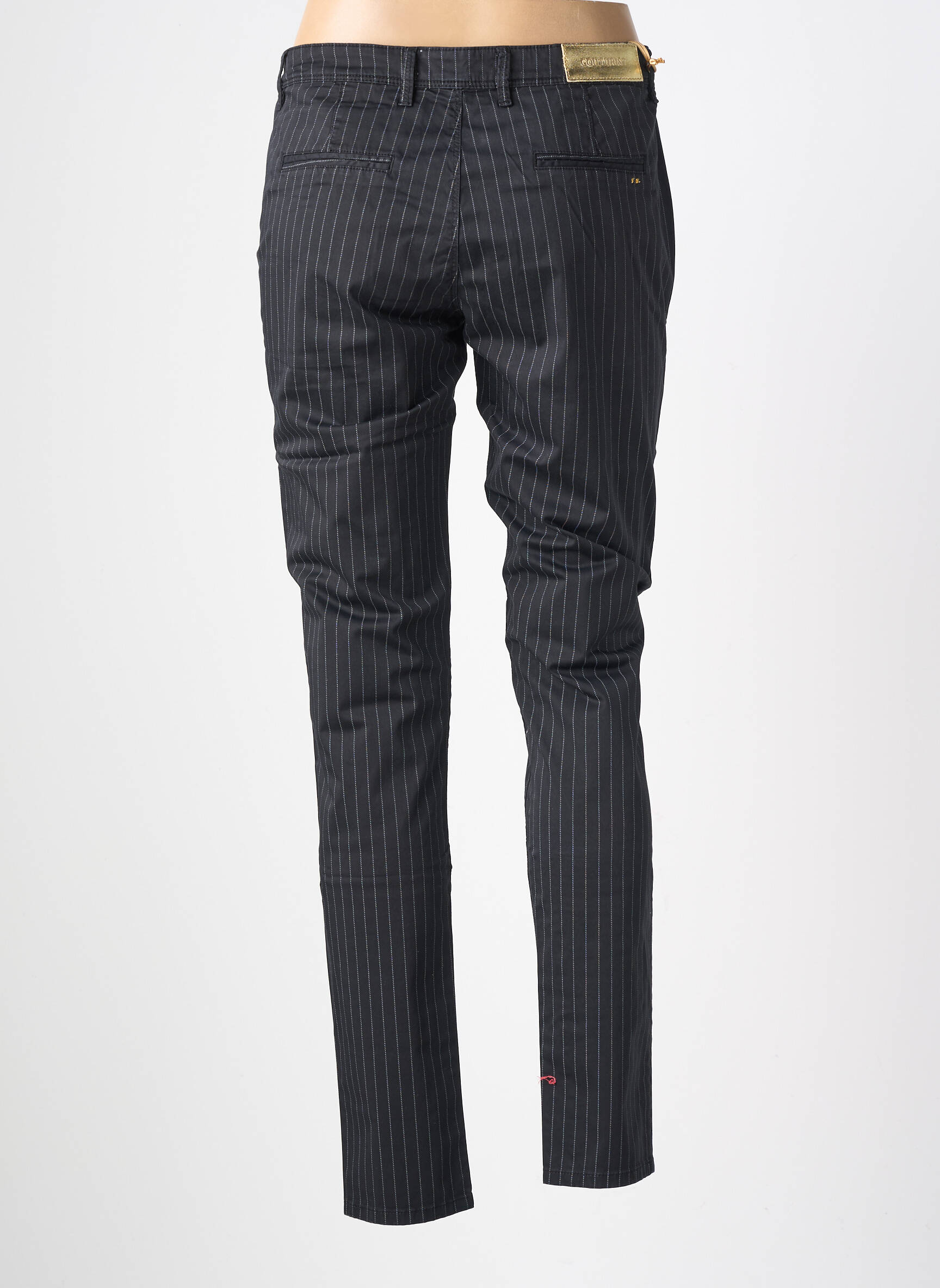 Pantalon chino talie joasă talie joasă negru COUTURIST femeie