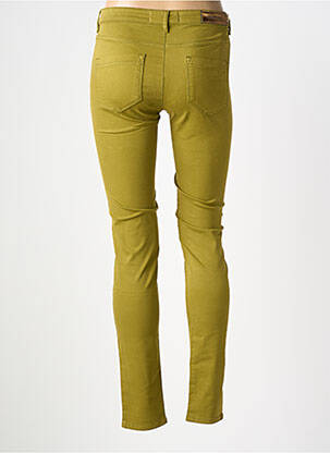 Pantalon slim țesătură poplin mărime normală verde COUTURIST femeie