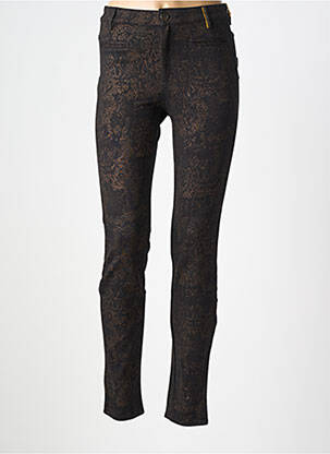 Pantalon slim elasticitate mărime normală negru COUTURIST femeie