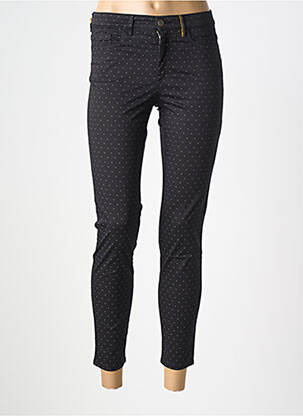 Pantalon 7/8 elasticitate mărime normală negru COUTURIST femeie